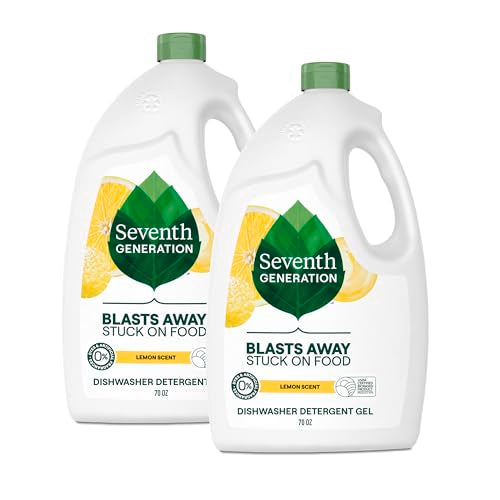 2 Pack Seventh Generation Dishwasher Detergent Gel 70 oz