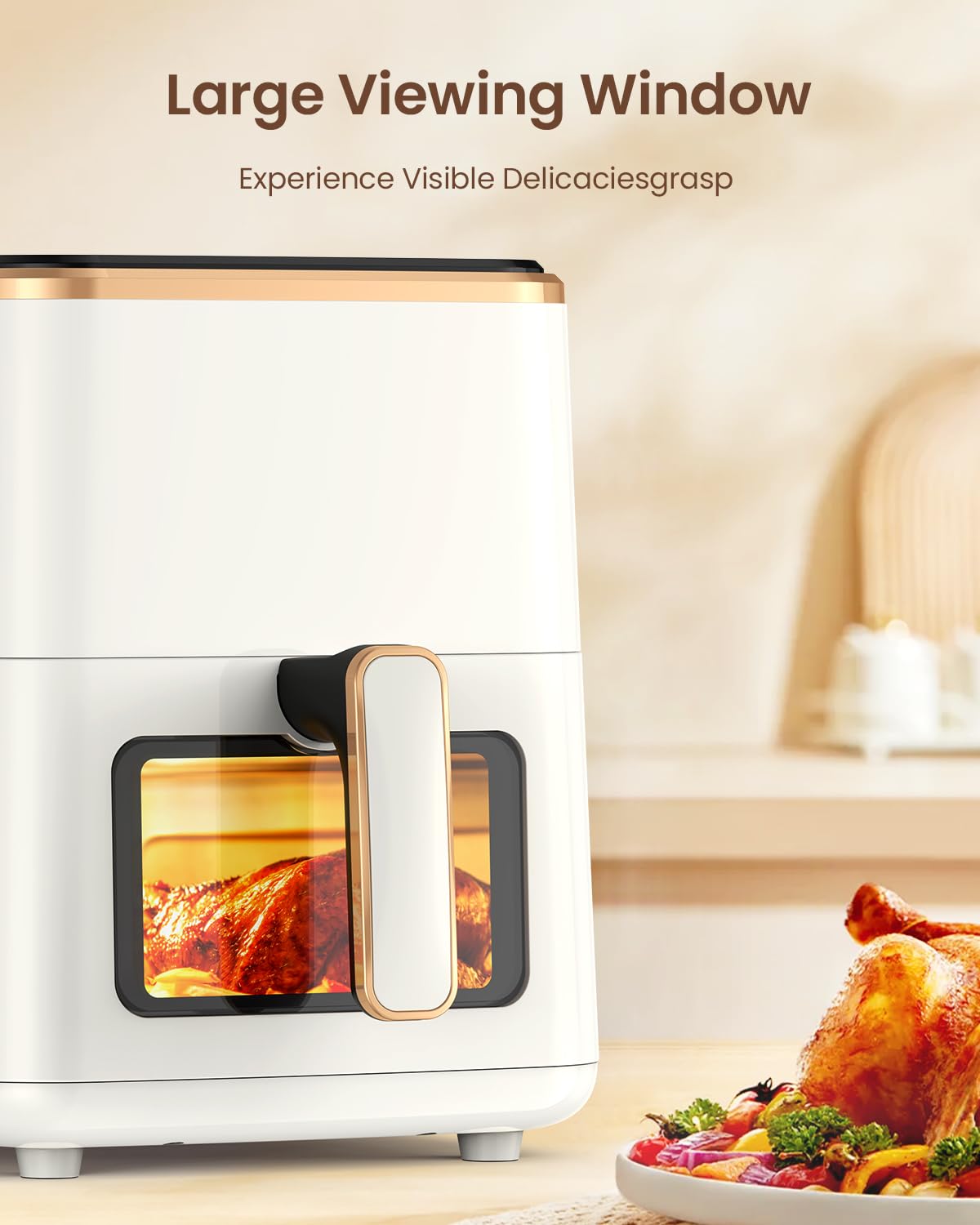 VEWIOR 5.3Qt Air Fryer with Touchscreen