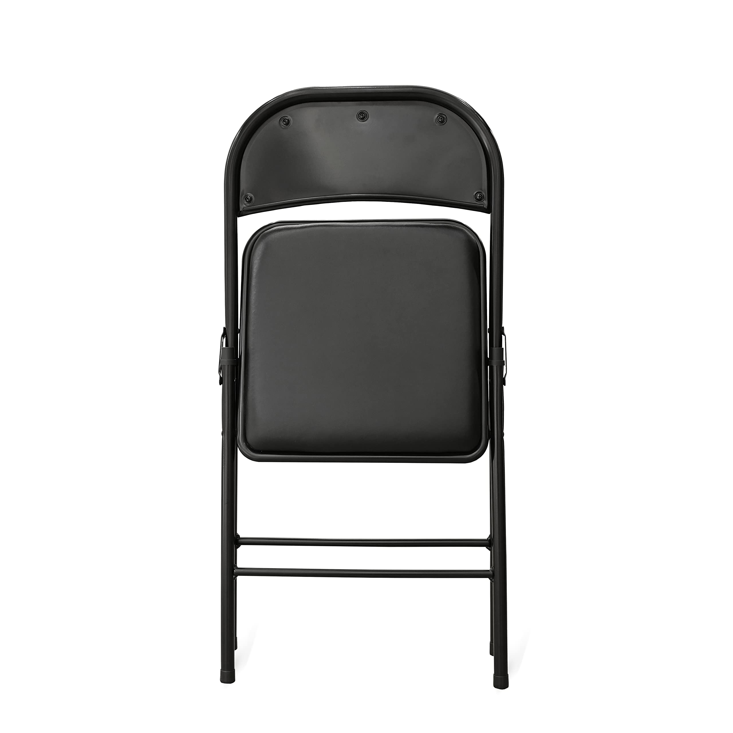 Amazon Basics Folding Metal Chairs, 4-Pack