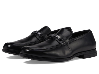 Stacy Adams Black Moc Toe Slip On Loafer
