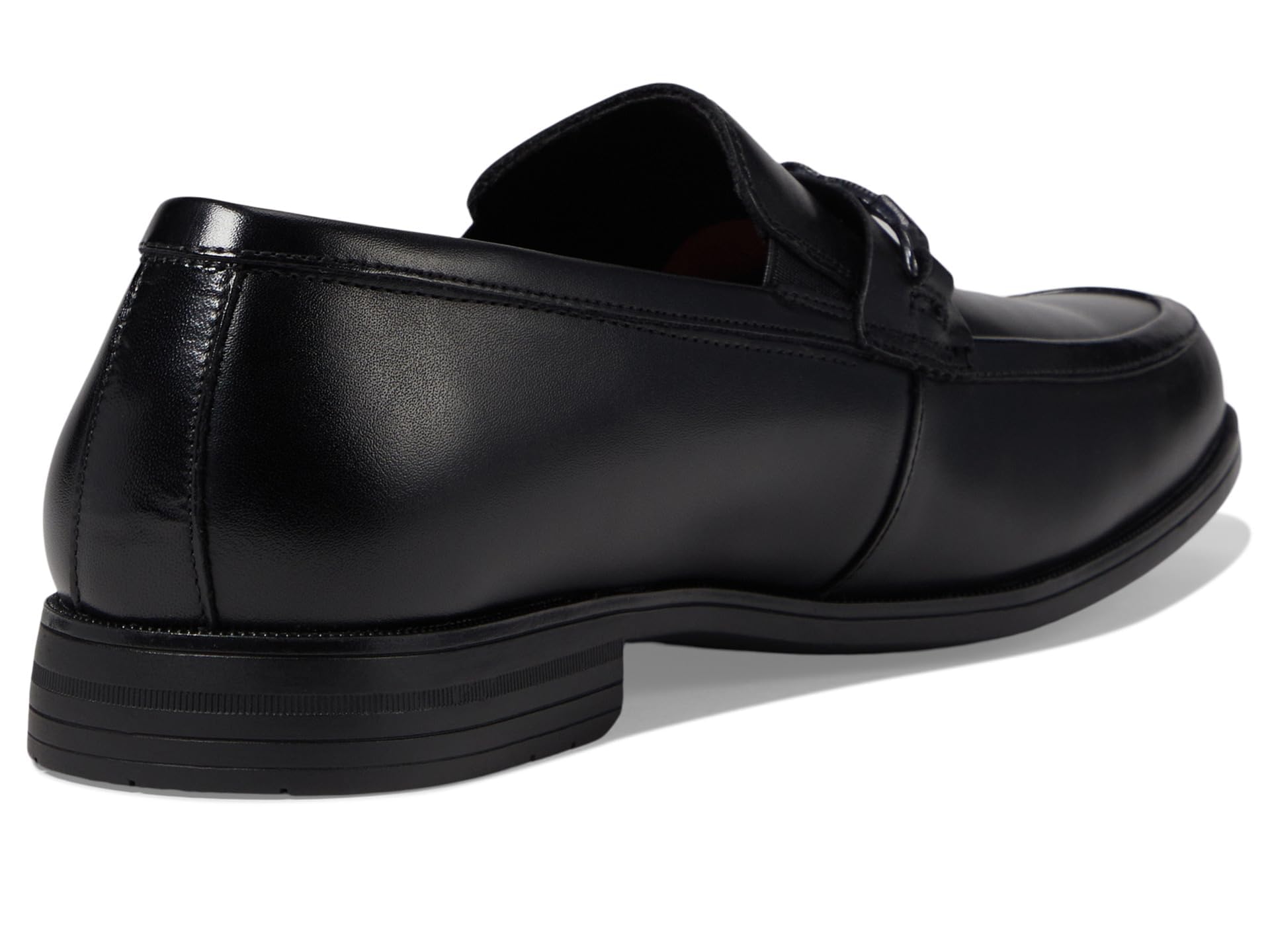 Stacy Adams Black Moc Toe Slip On Loafer