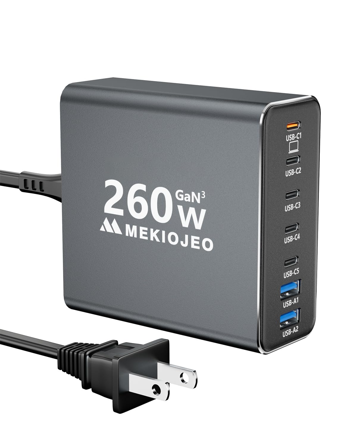 260W GaN Fast USB C Charging Station