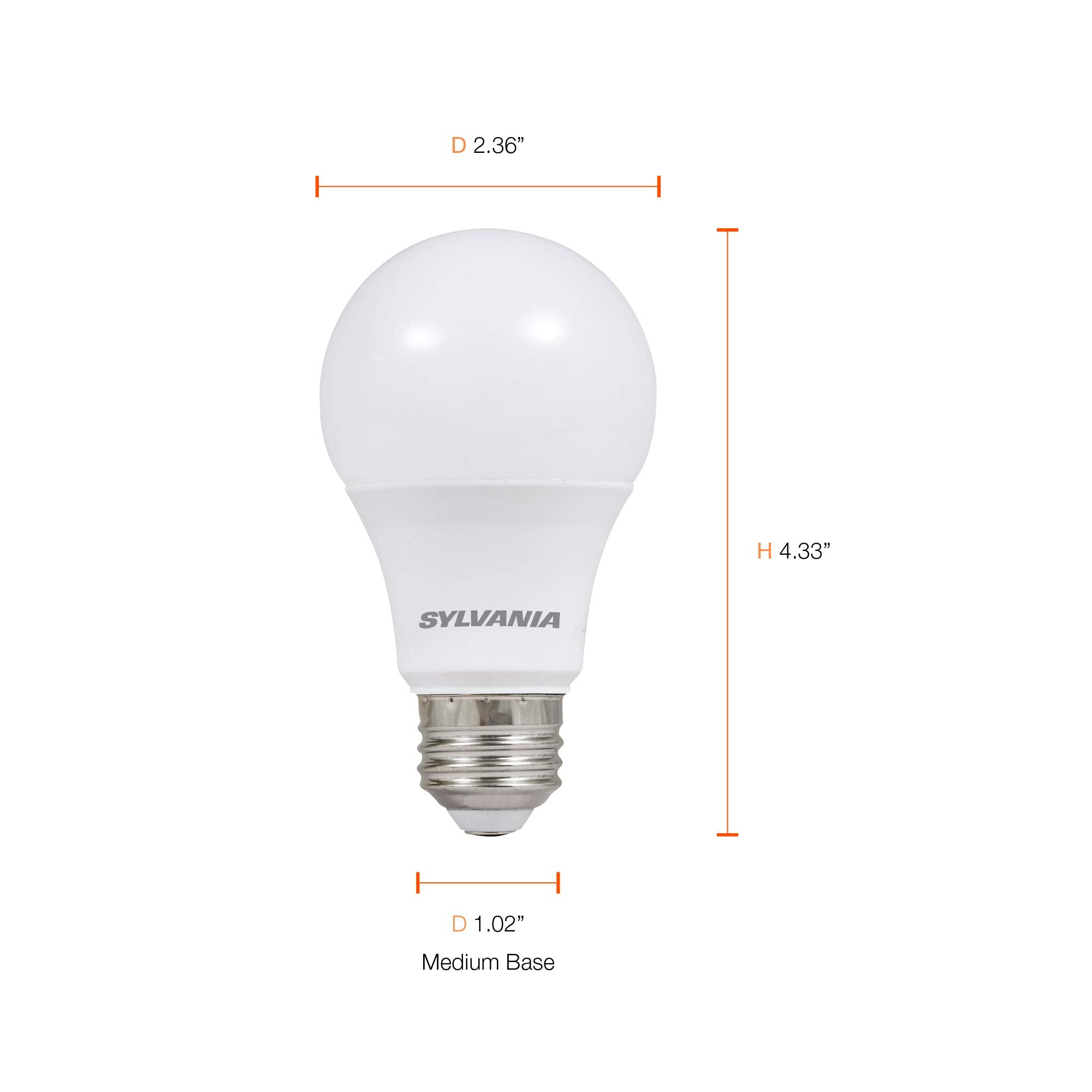 LEDVANCE 60W Equivalent Soft White LED Bulbs - 24 Pack