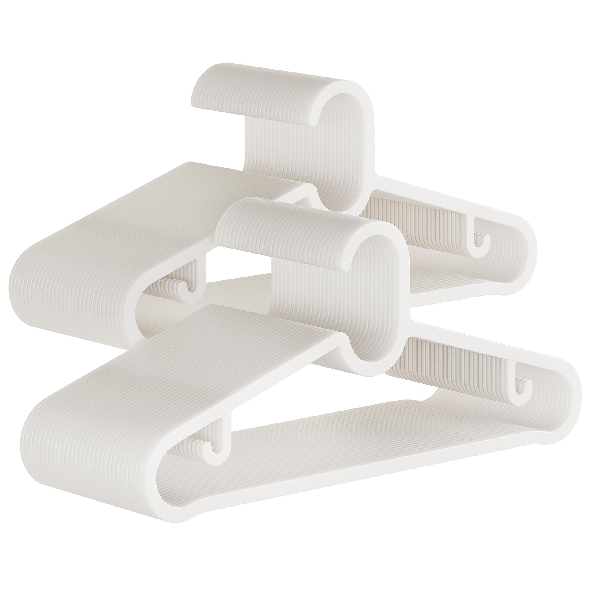 GETORO Non-Slip Heavy Duty Clothes Hangers 60 Pack