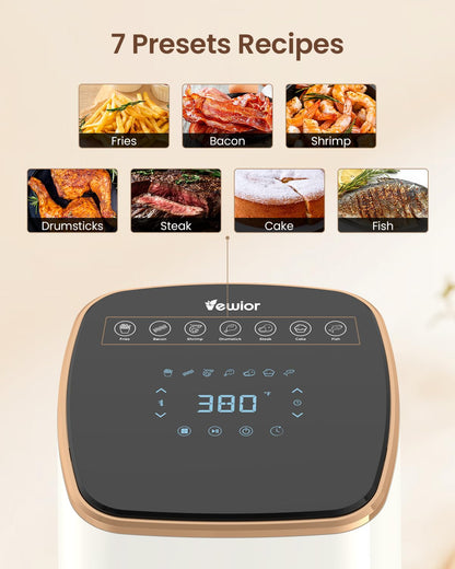 VEWIOR 5.3Qt Air Fryer with Touchscreen