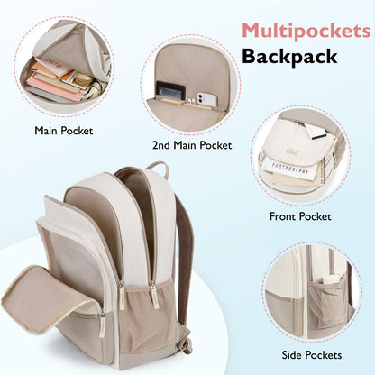 mommore Lightweight Water Resistant School Backpack