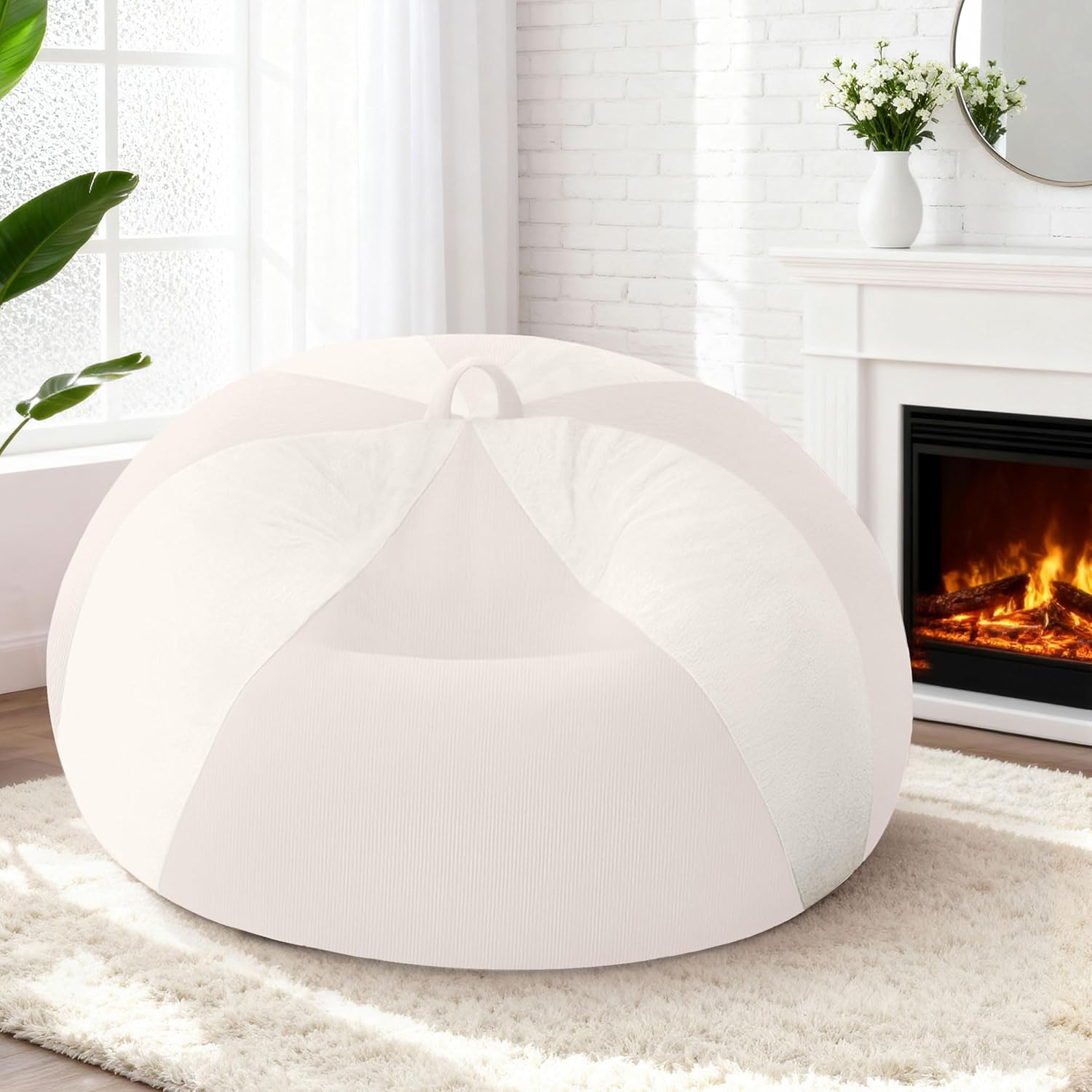 Memory Foam Teardrop Bean Bag Chair with Cover
