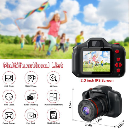Kids Mini Digital Camera with 32G SD Card
