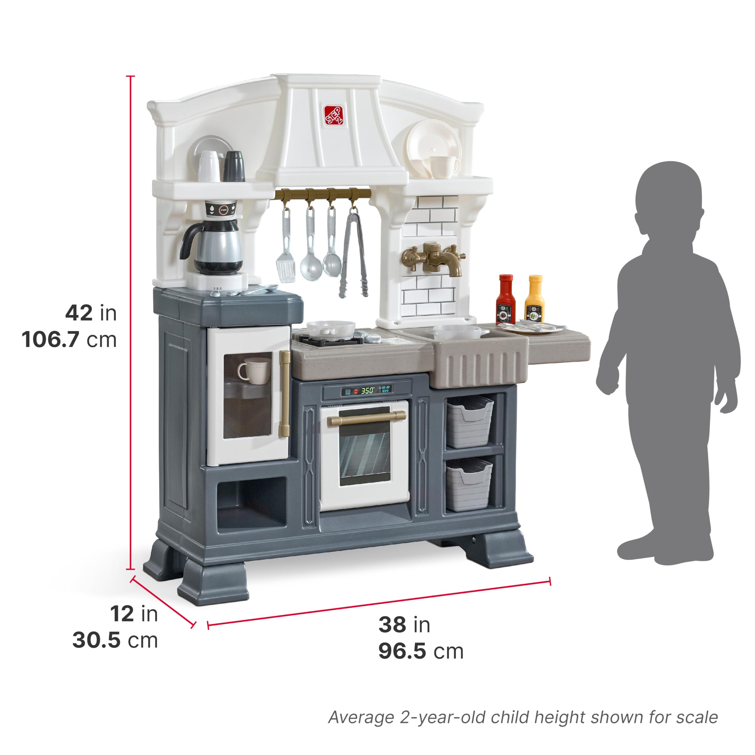 Step2 Kids Kitchen Playset with Lights & Sounds