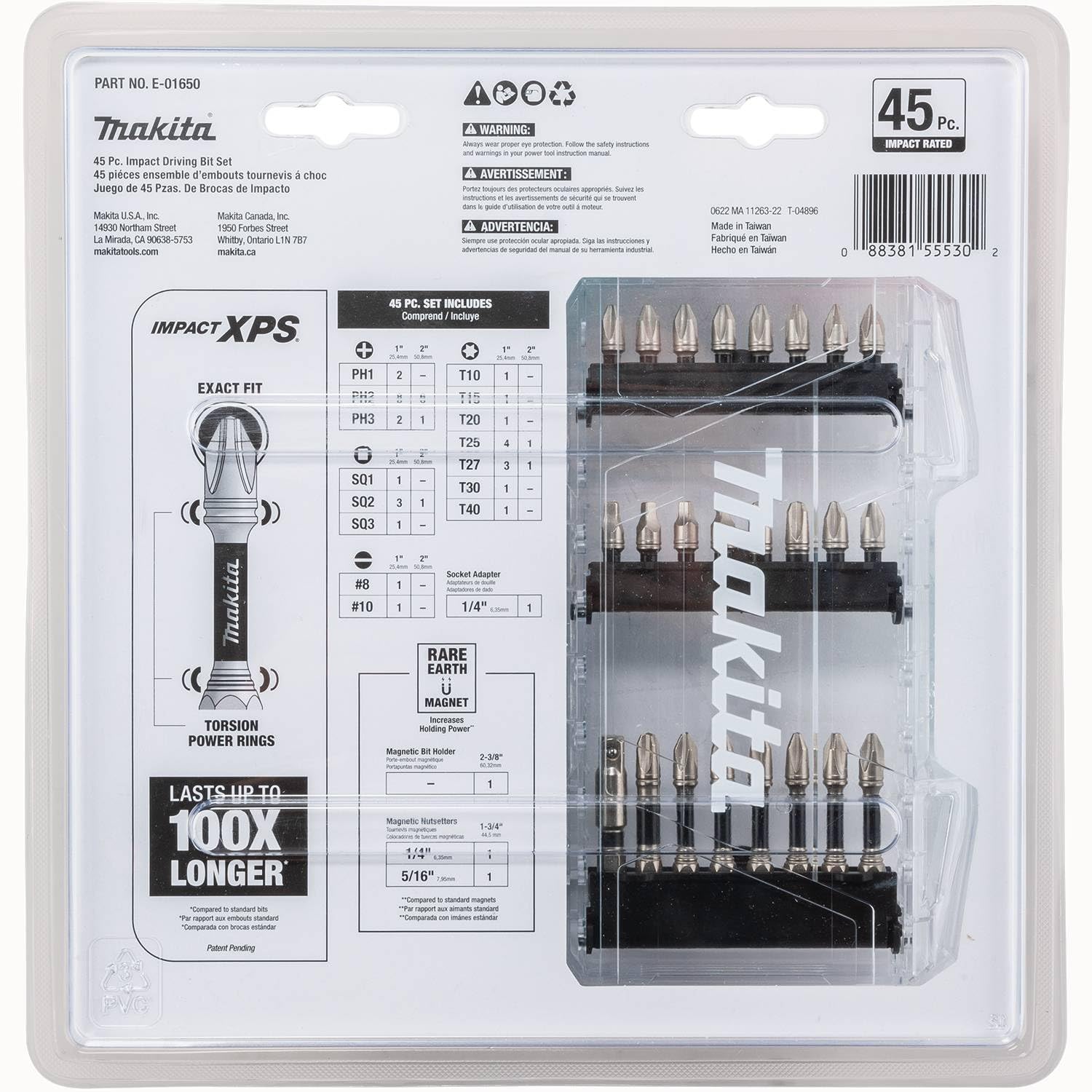 Makita 45 Pc. Impact Bit Set with XPS™