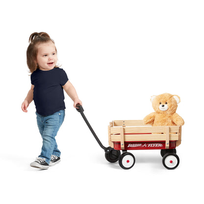 Radio Flyer Toy Wagon with Teddy Bear for Kids
