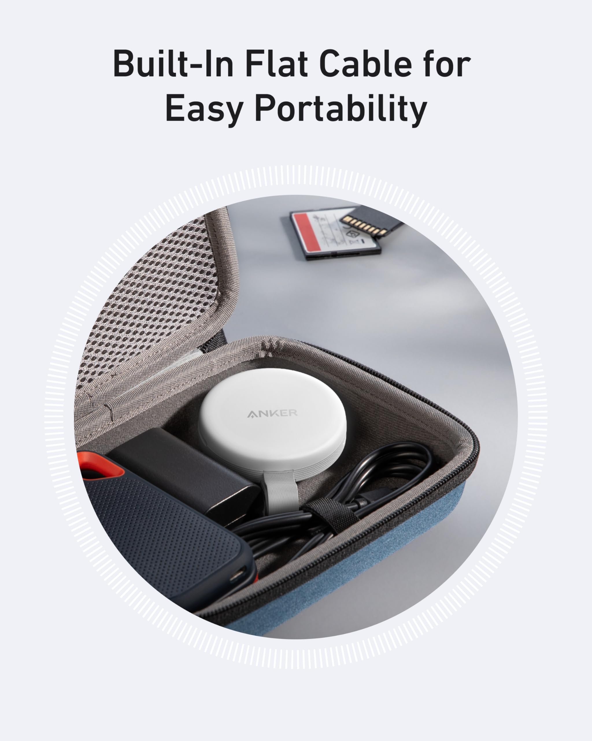 Anker USB-C SD Card Reader with Built-in Cable