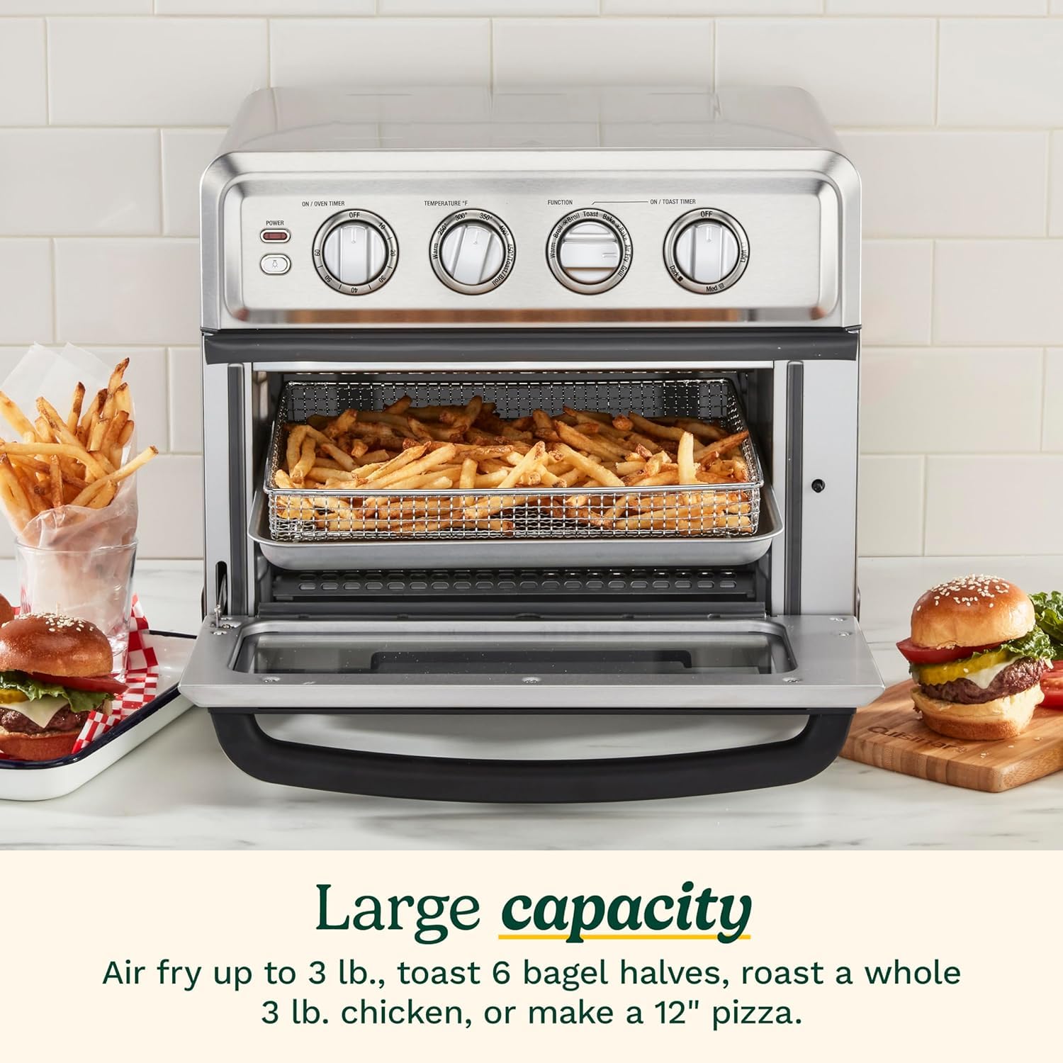 Cuisinart 8-1 Air Fryer Toaster Oven, Stainless Steel