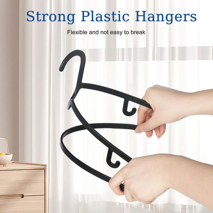GETORO 50 Pack Velvet Non-Slip Hangers + 10 Plastic Hangers