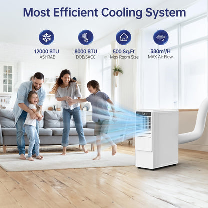 HUMHOLD 12000 BTU Portable Air Conditioner Unit