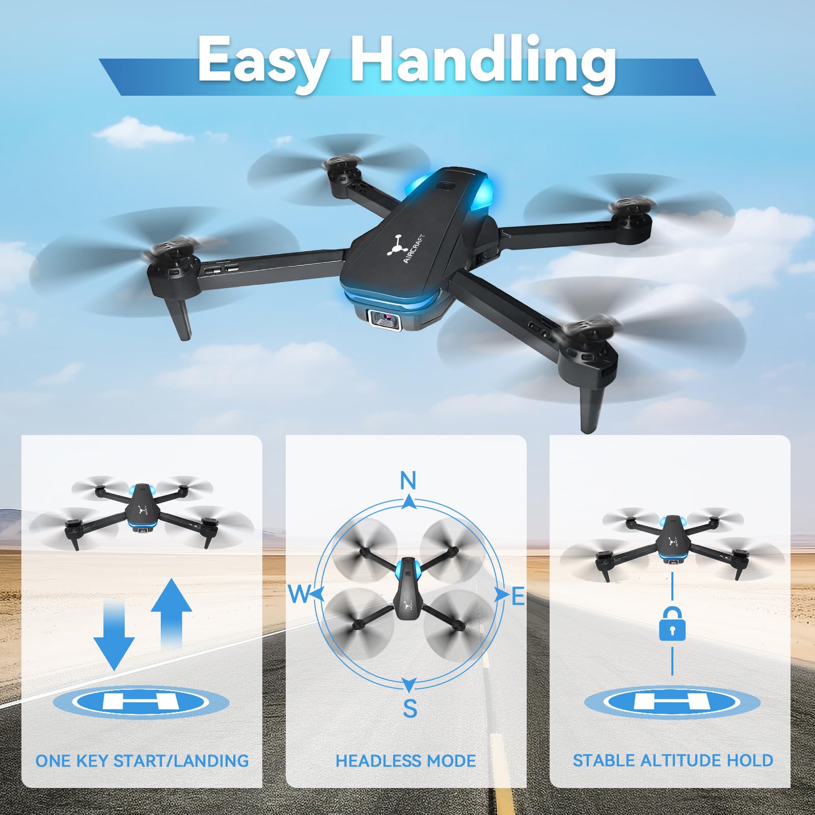 Mini Drone with Camera for Kids, 1080P FPV