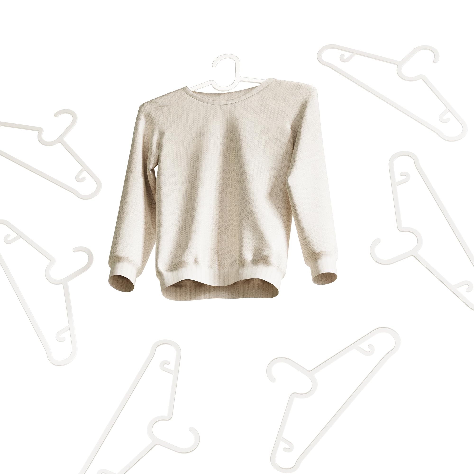 GETORO Non-Slip Heavy Duty Clothes Hangers 60 Pack