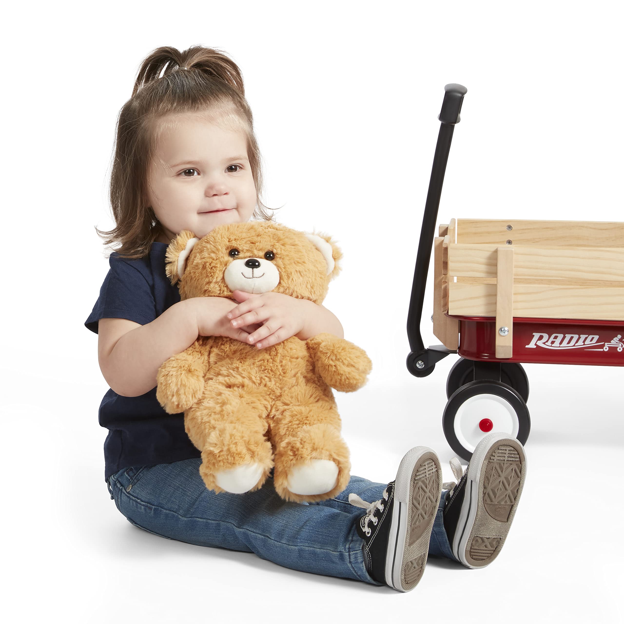 Radio Flyer Toy Wagon with Teddy Bear for Kids