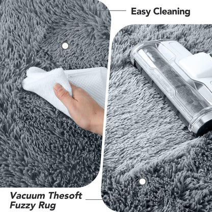 Fluffy 5x7 Shag Rug for Bedroom Decor