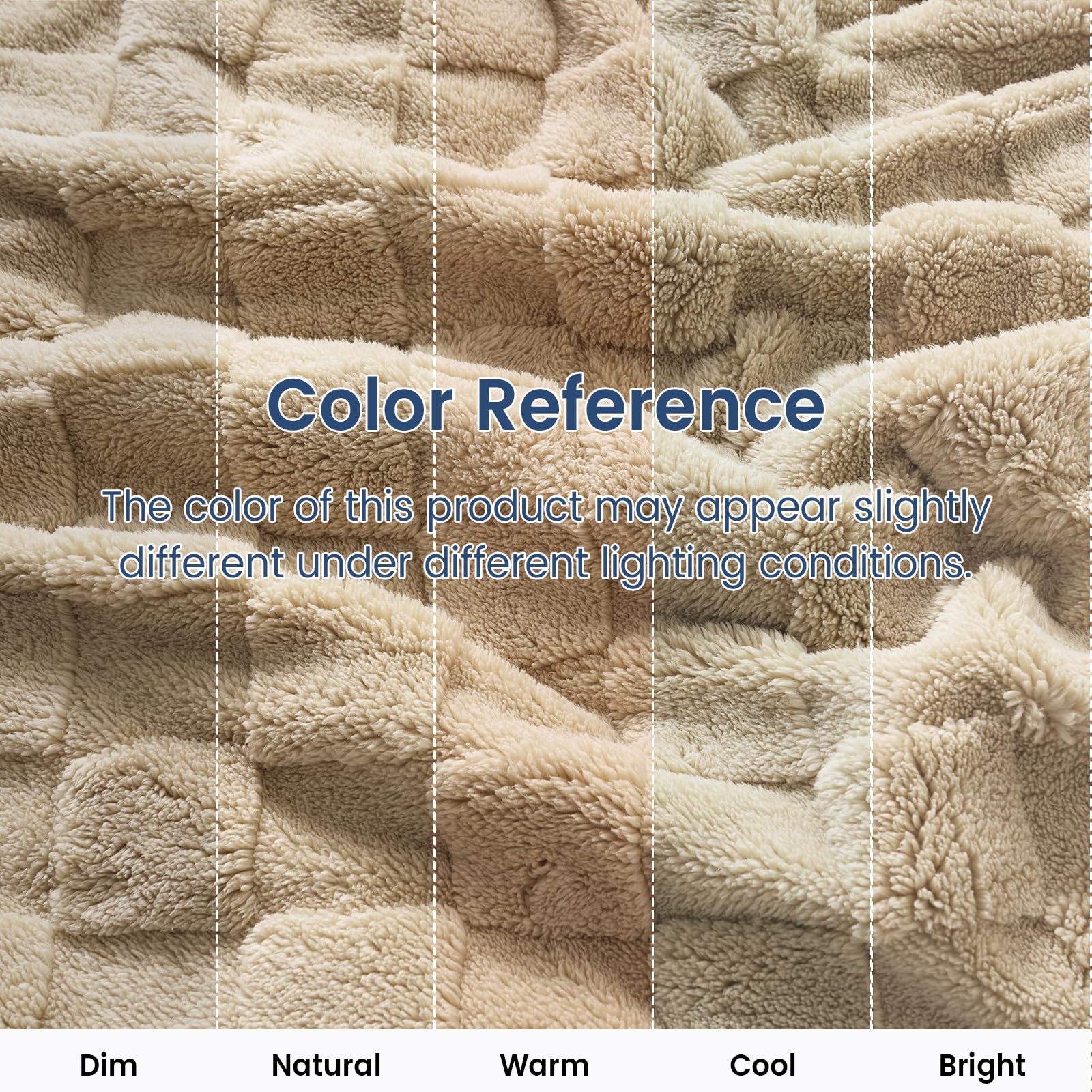 Ultra Soft Fleece Throw Blanket - Pale Khaki