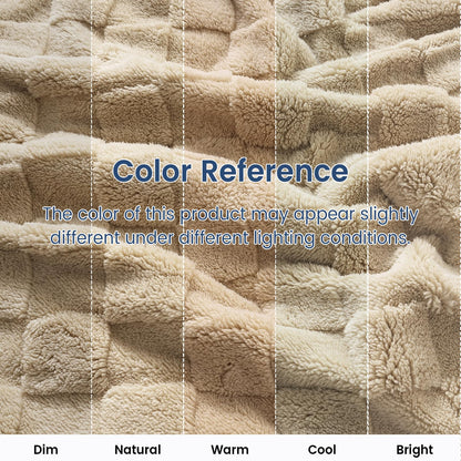 Ultra Soft Fleece Throw Blanket - Pale Khaki