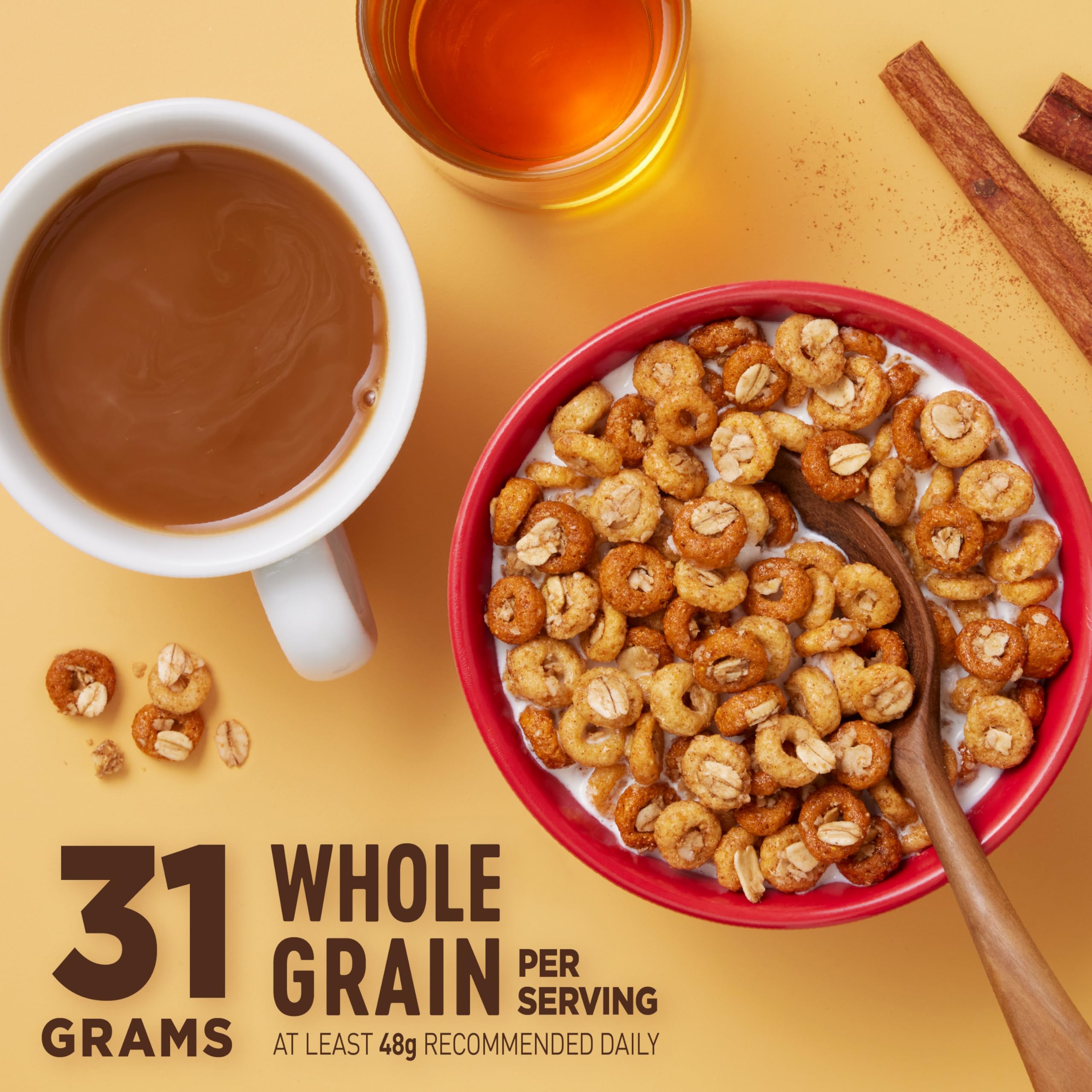 Cheerios Oat Crunch Cinnamon Breakfast Cereal