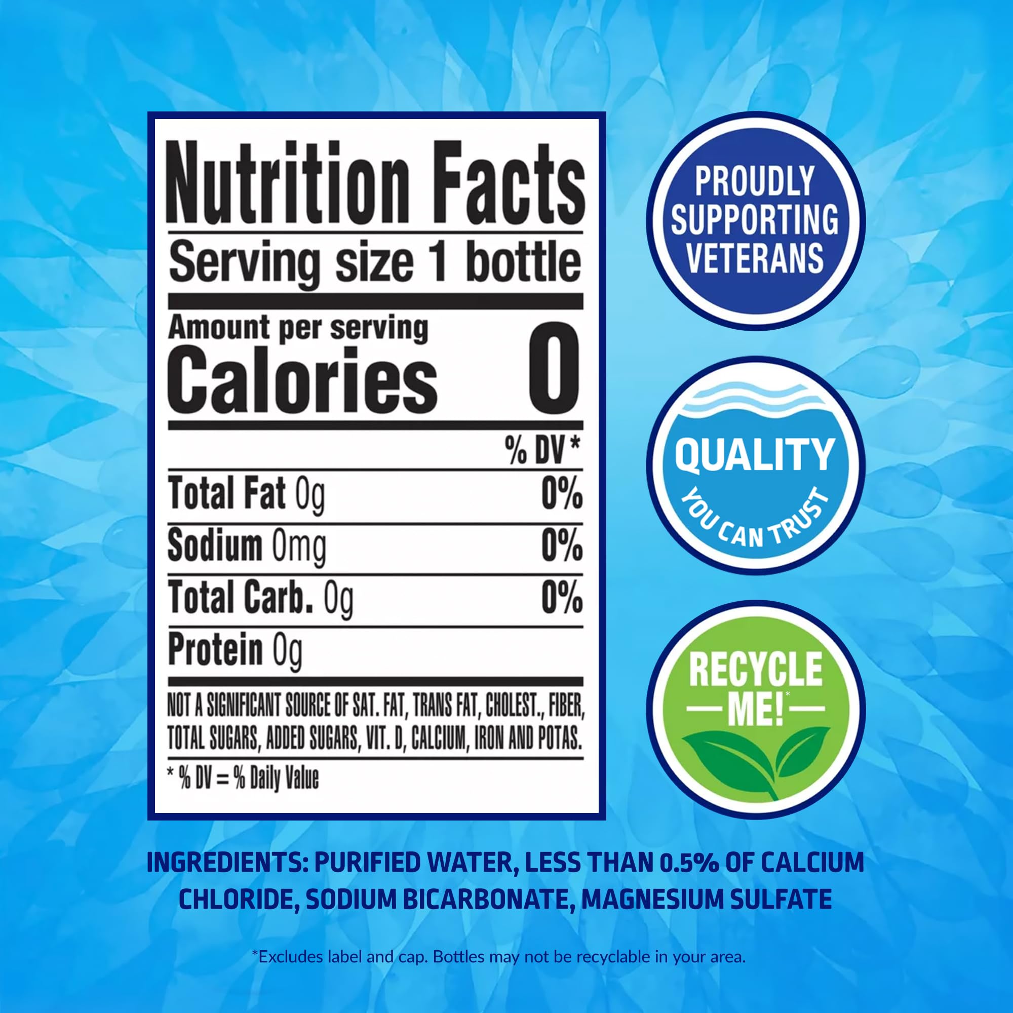 Pure Life 16.9 Fl Oz Bottled Water Pack of 12