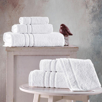 Hawmam Linen 6-Piece Turkish Cotton Bath Towel Set