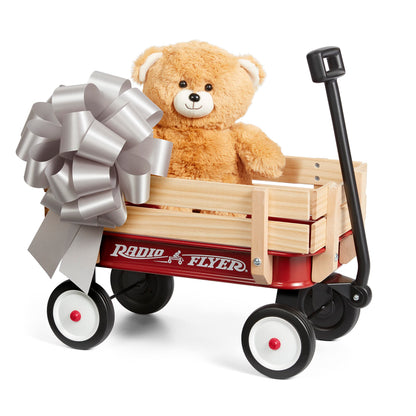 Radio Flyer Toy Wagon with Teddy Bear for Kids