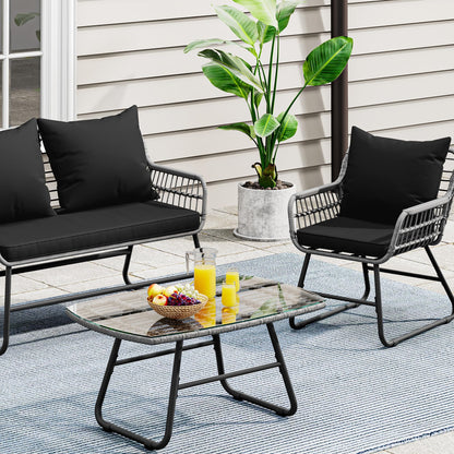 YITAHOME 4-Piece Wicker Patio Furniture Set