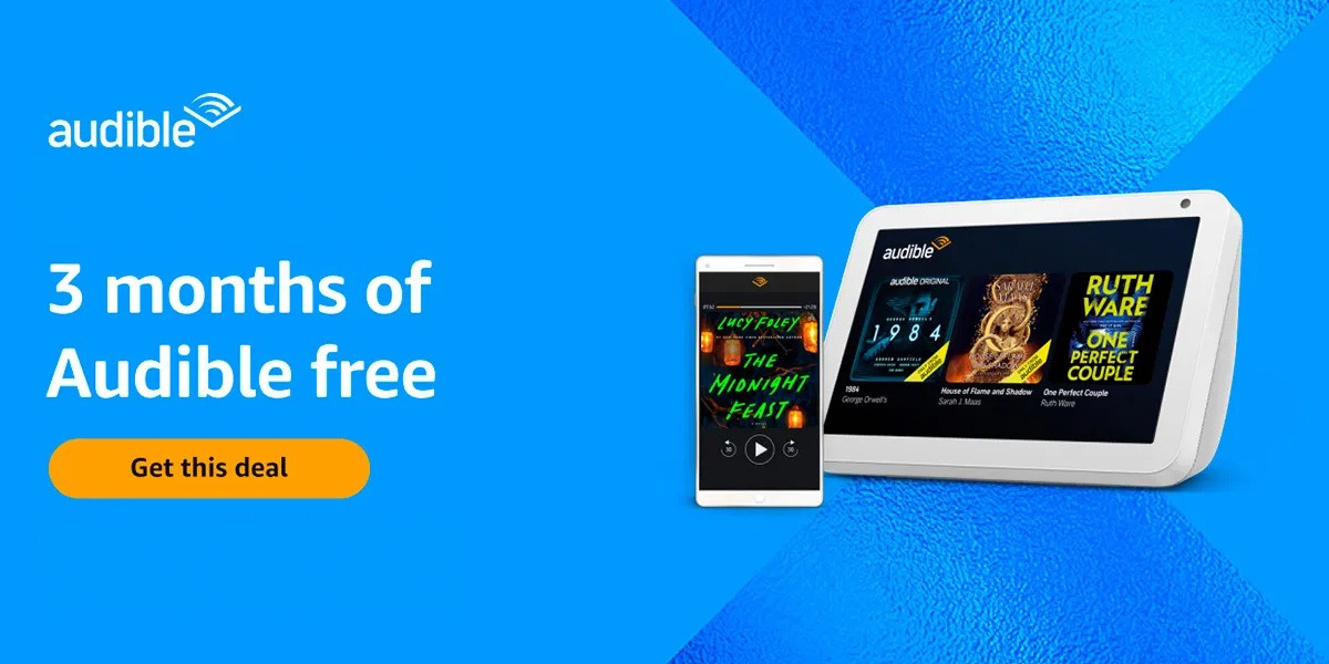 3 months of Audible FREE!