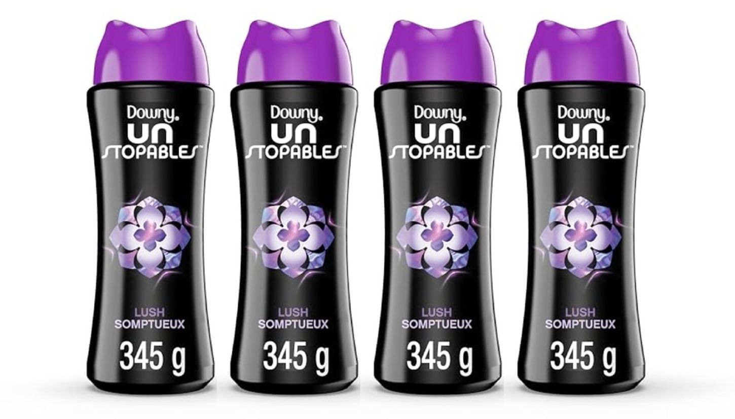 4 Pack Downy Unstopables In-Wash Scent Booster Beads 12.2 oz