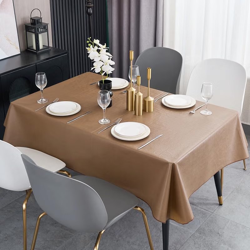 Waterproof Wipeable Vinyl Rectangle Tablecloth 60 x 120