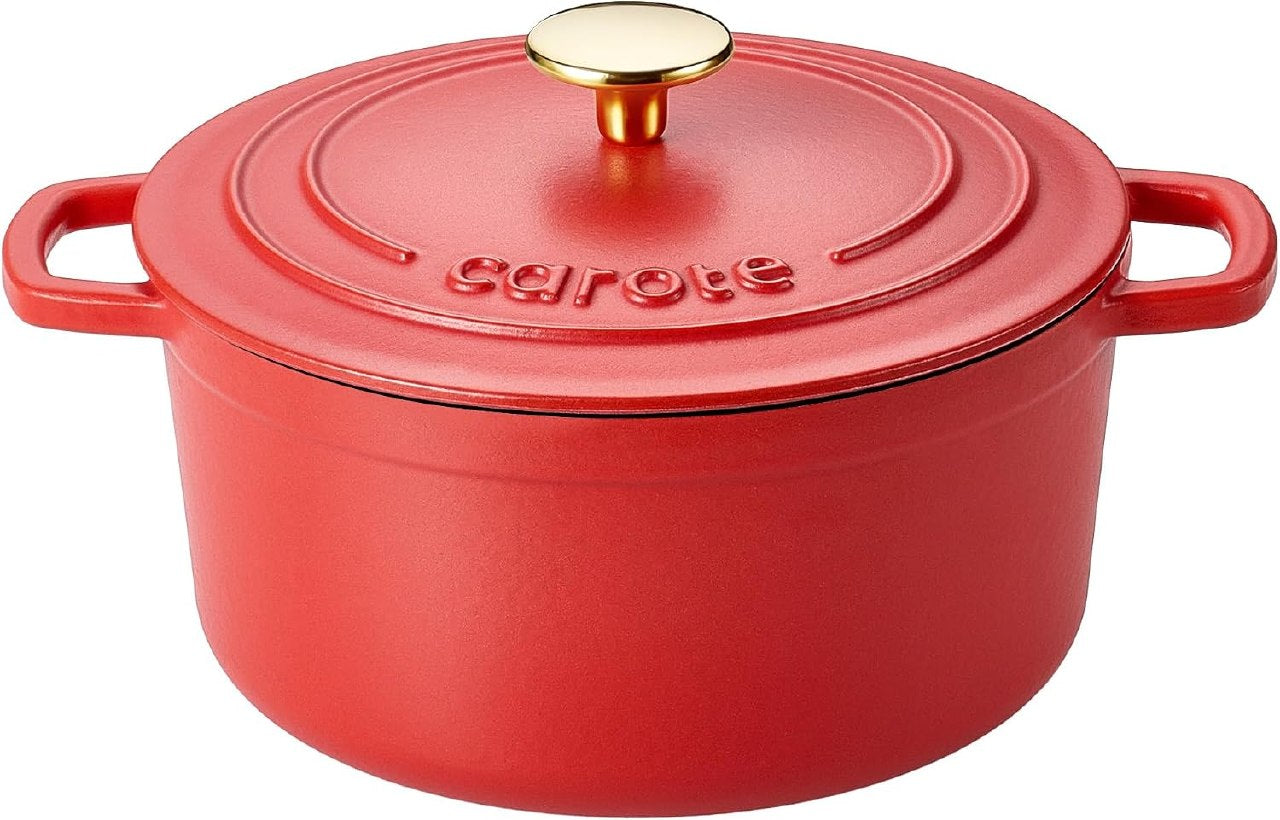 4 Quart Enameled Cast Iron Dutch Oven Pot