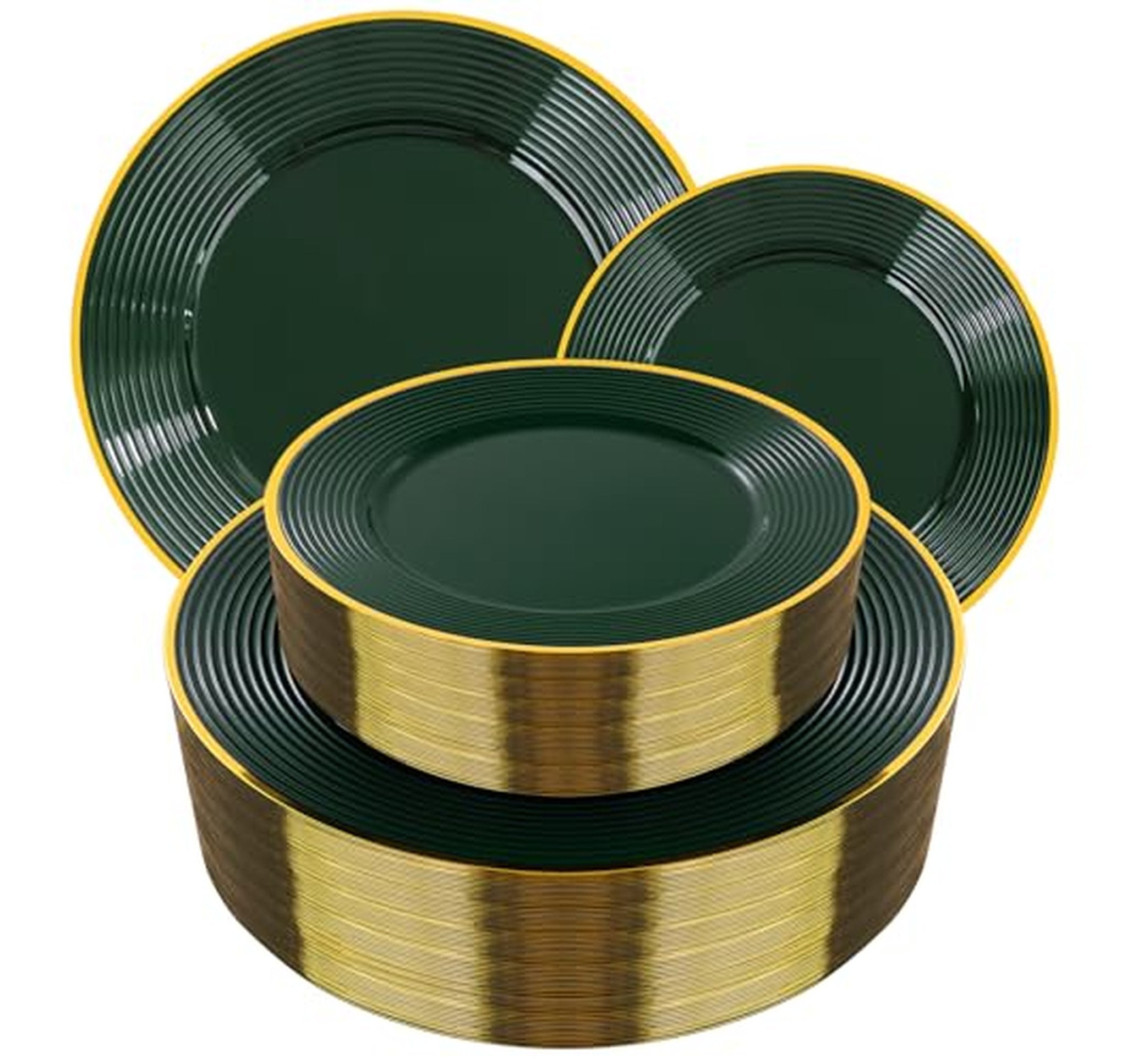 100 Count Heavy Duty Disposable Plastic Plates