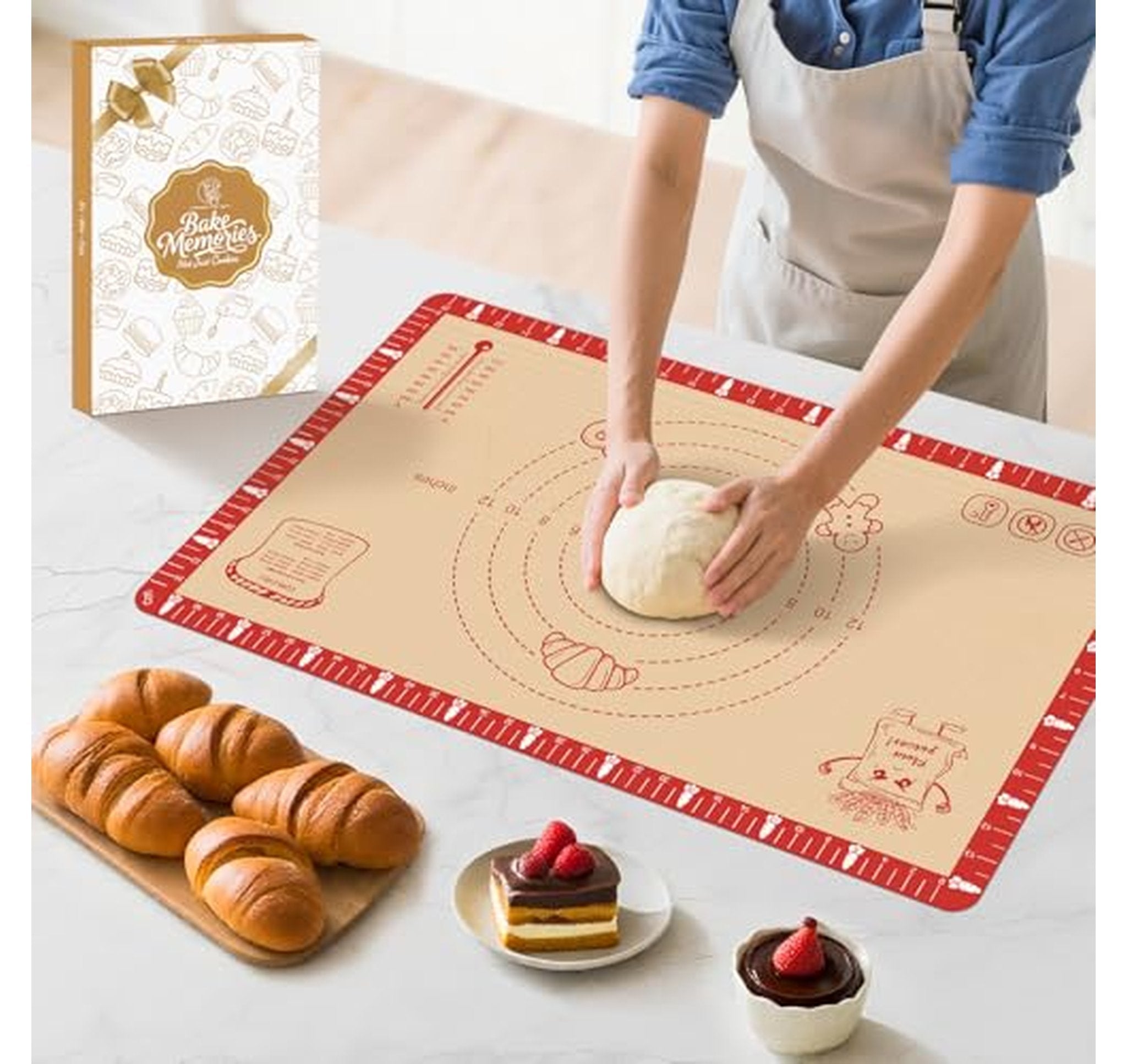 Extra Thick Non-Slip Silicone Pastry Baking Mat