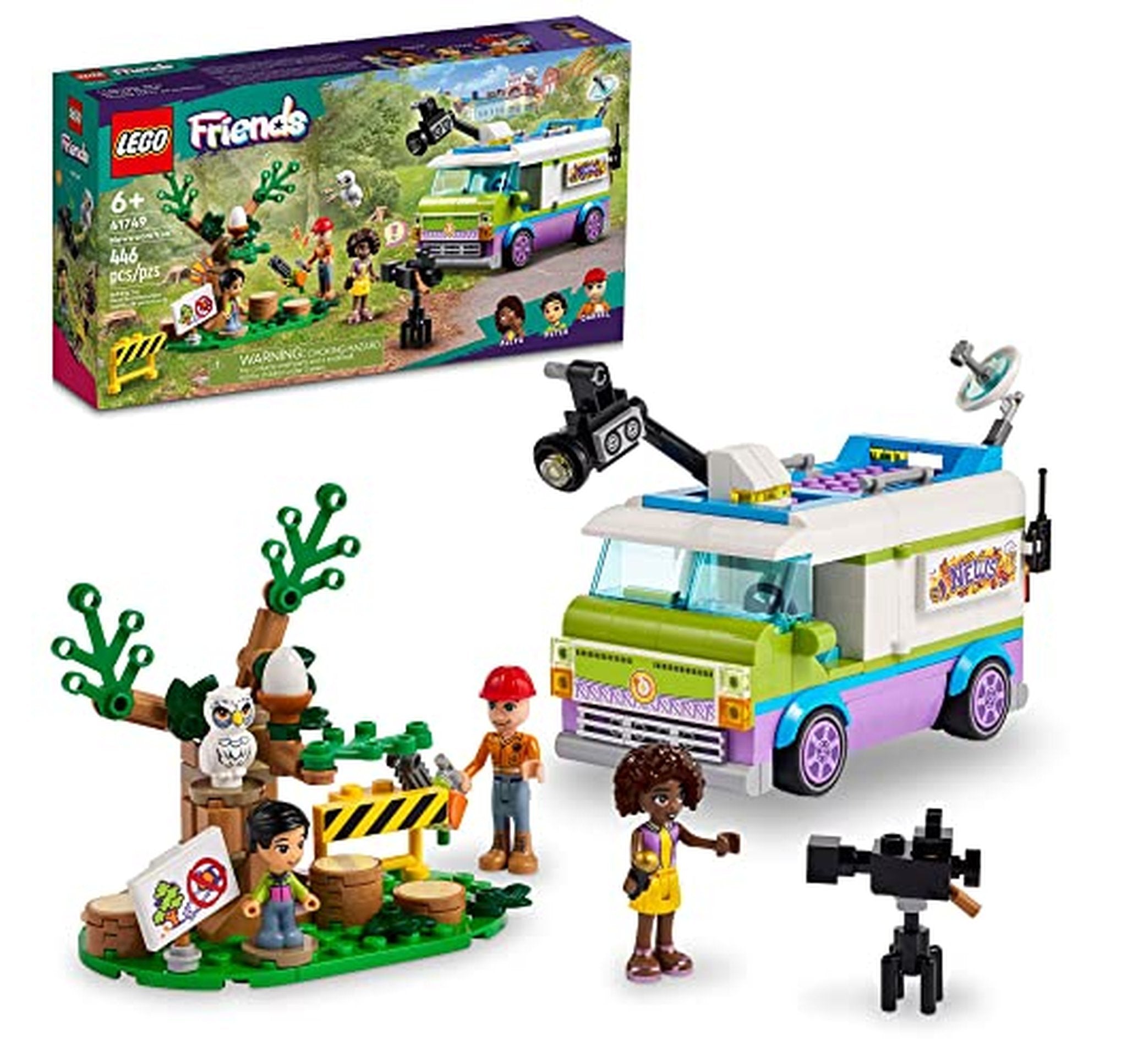 LEGO Friends Newsroom Van Building Toy Set