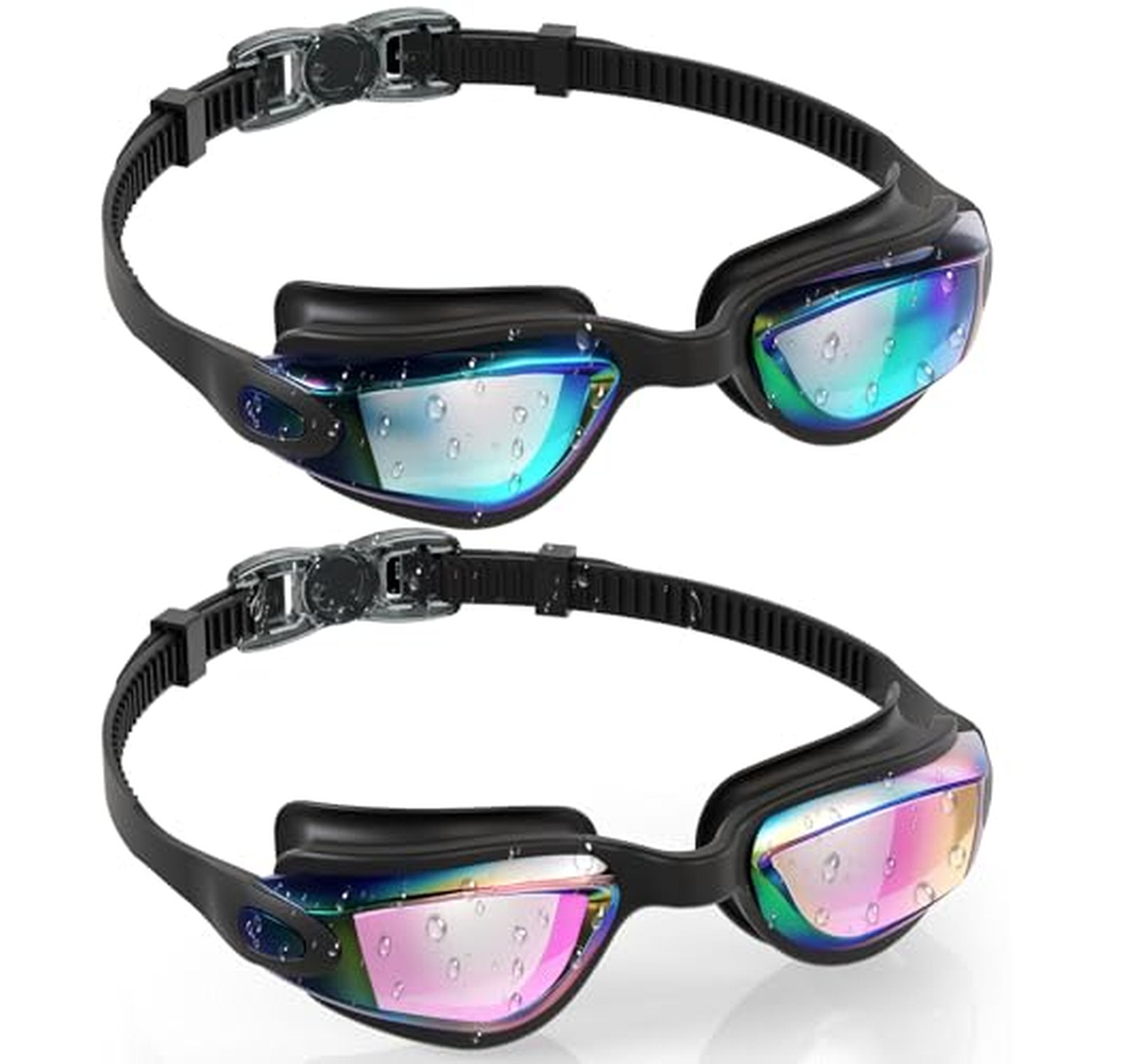 2 Pack Kids Anti-Fog Swimming Goggles
