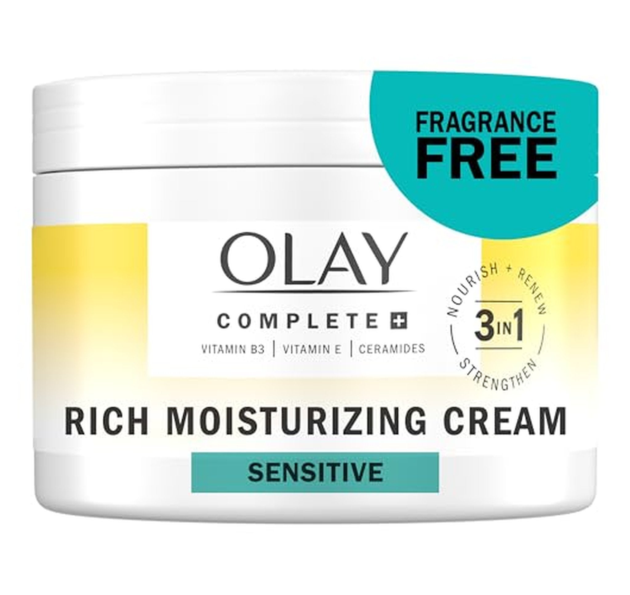 Olay Fragrance-Free Rich Face Moisturizer Cream 8.5 oz