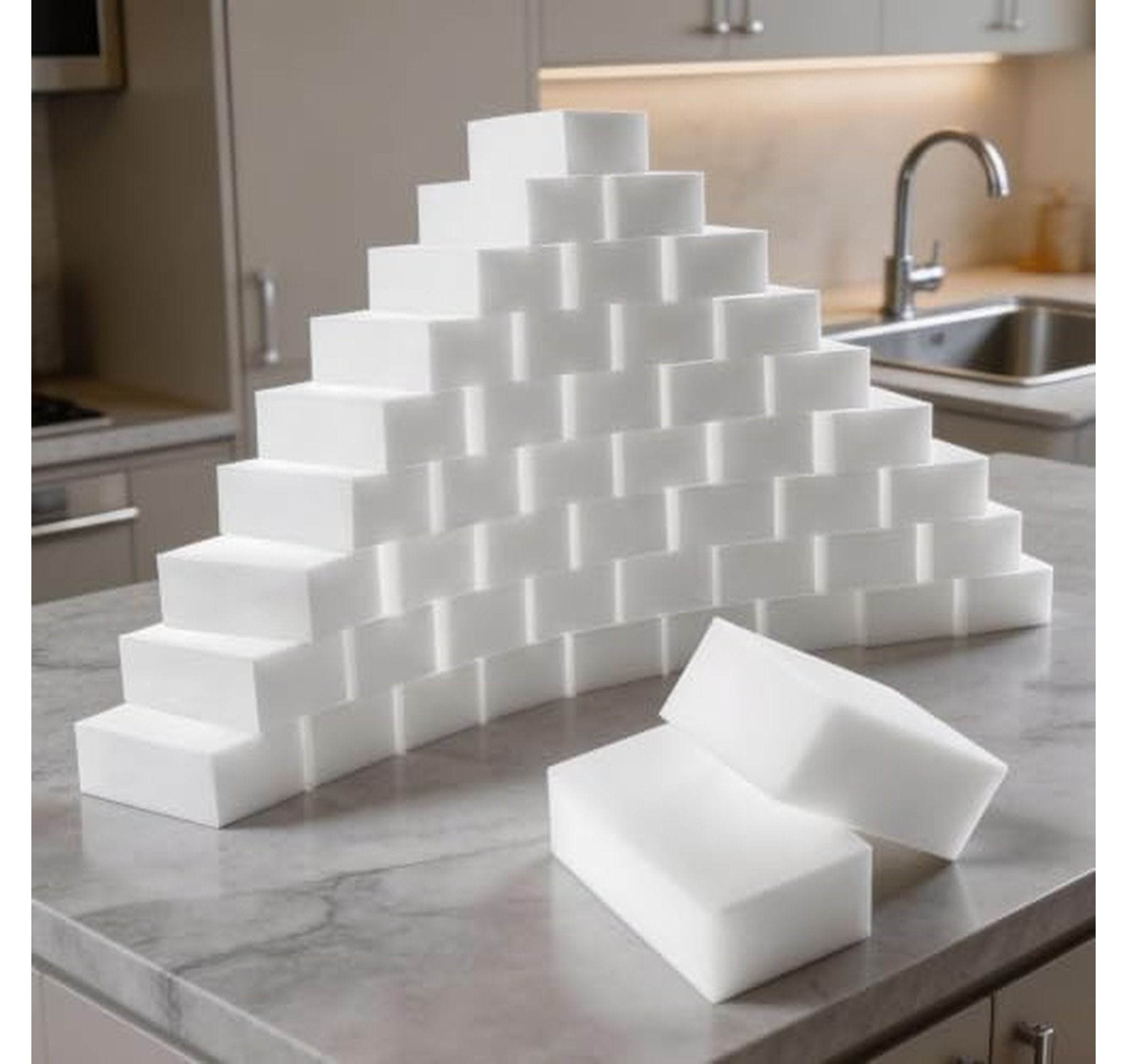 50 Pack Extra Thick Melamine Foam Sponges