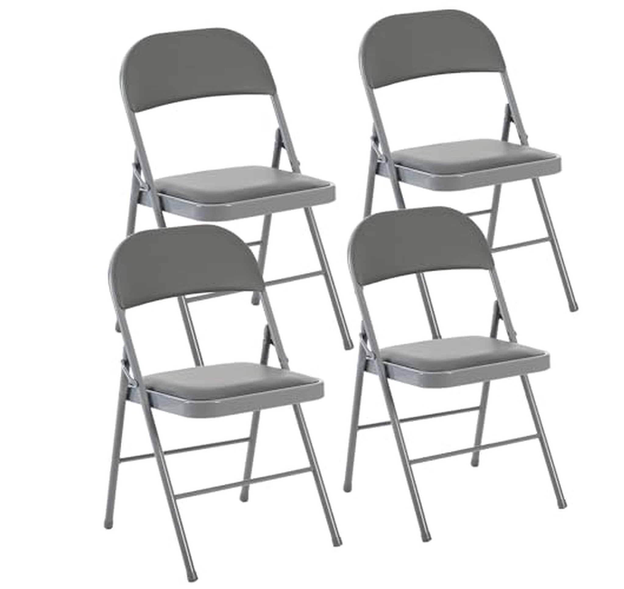 4 Pack Padded Folding Dining Chairs