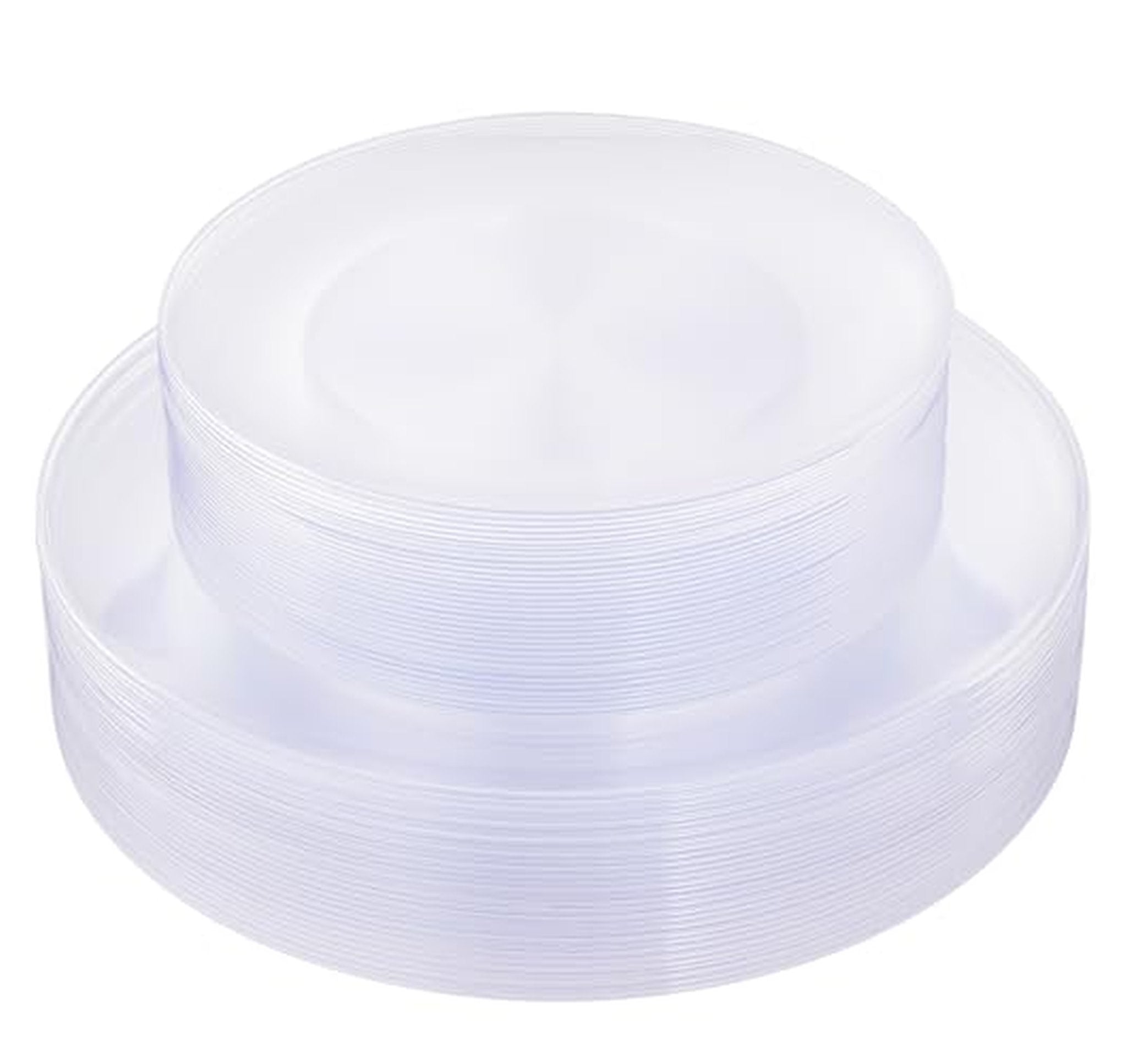60 Count Heavy Duty Disposable Plastic Plates Set