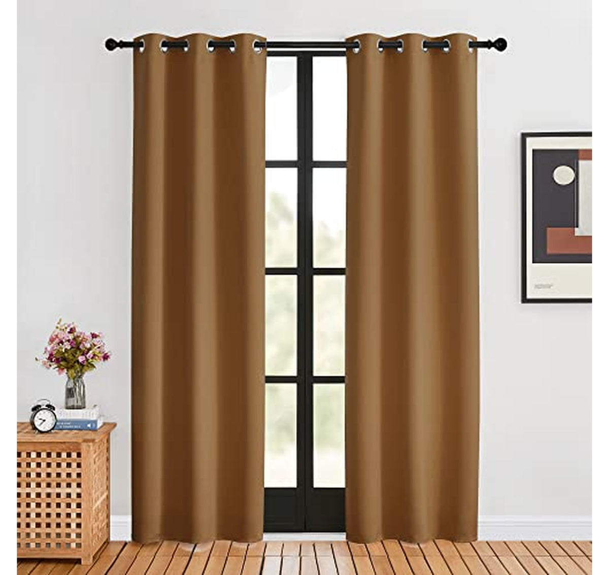 2 Pack Thermal Blackout Grommet Curtain Panels