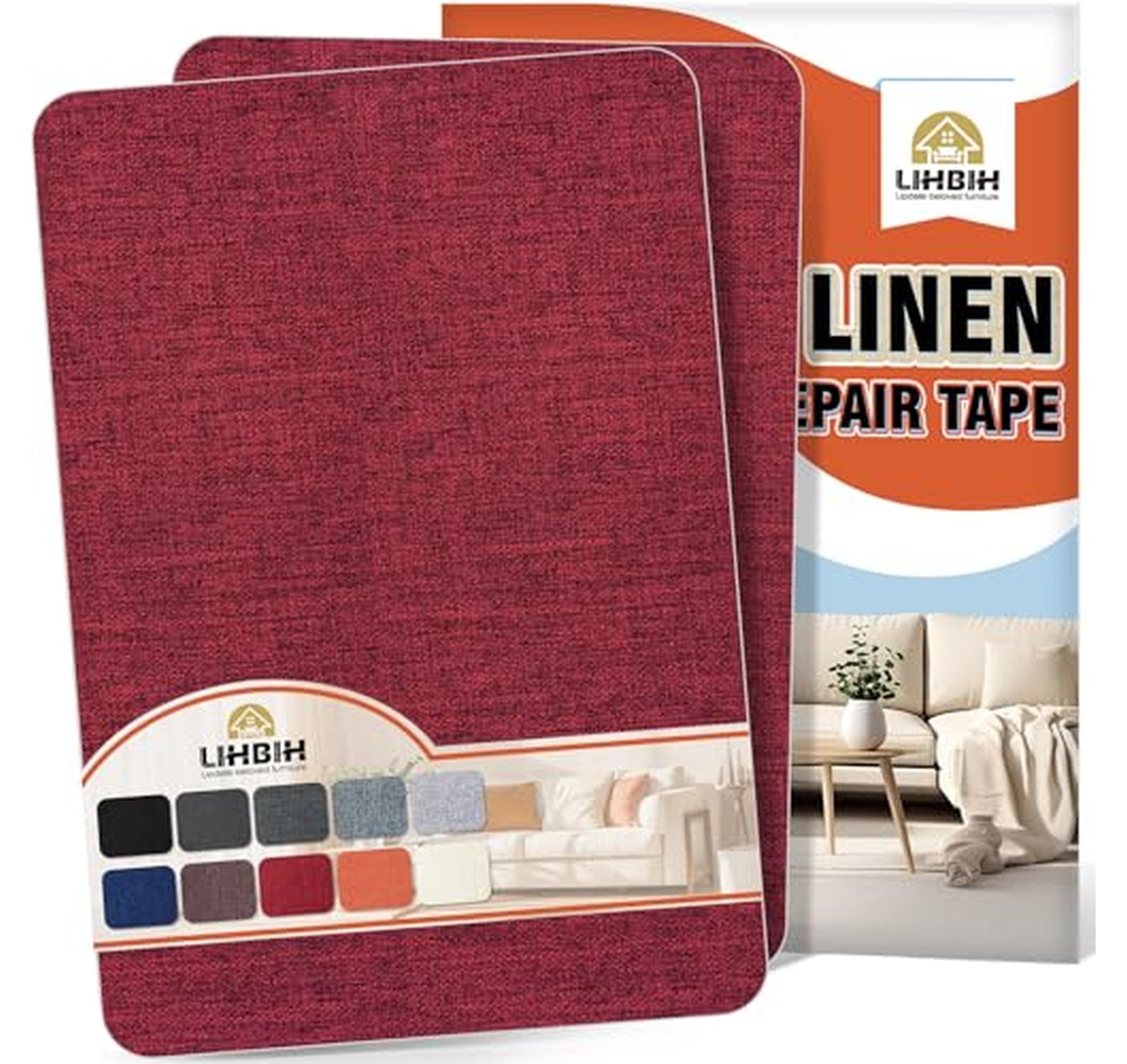 2 Pack Self Adhesive Linen Fabric Repair Patches