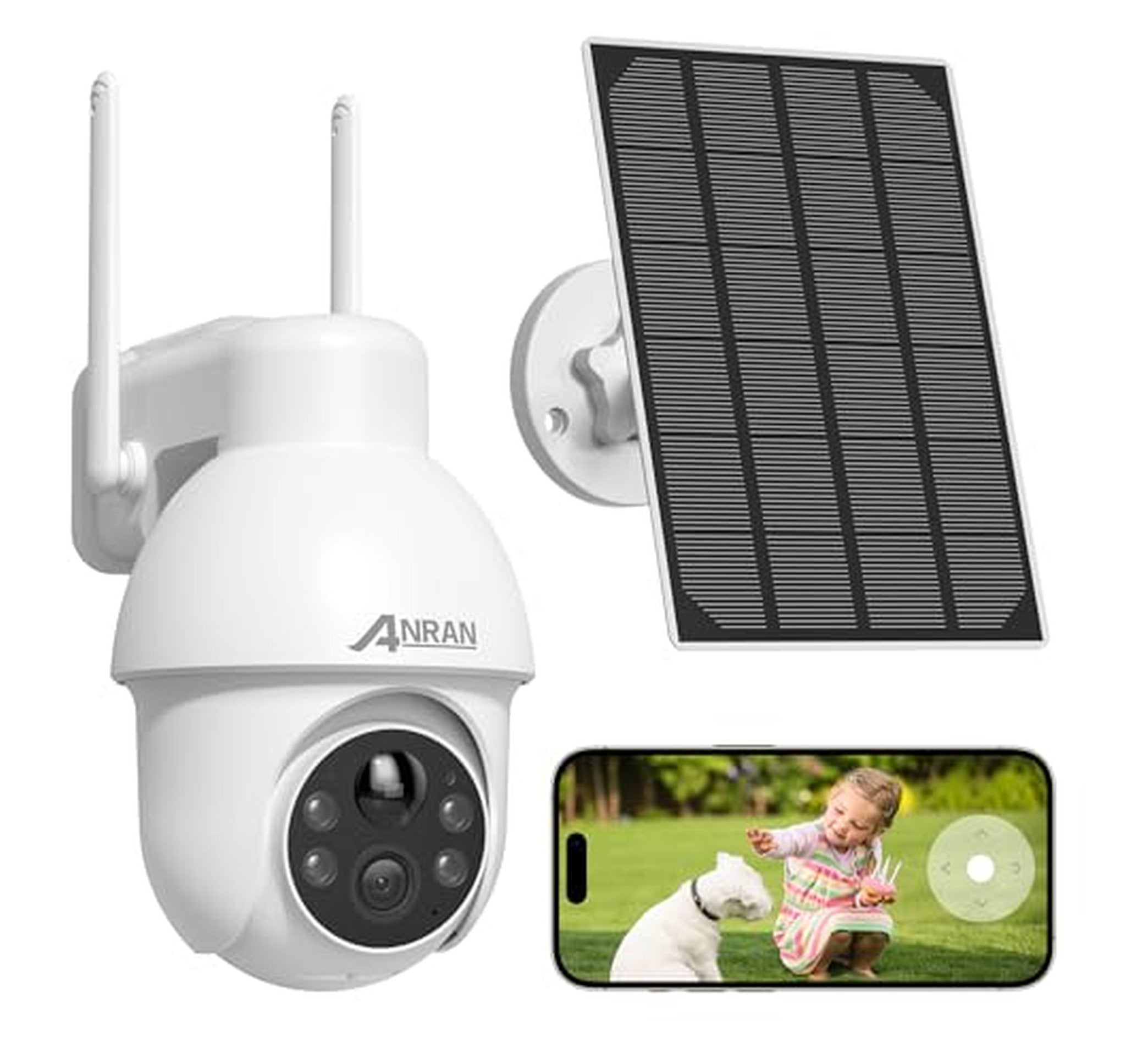 2K Solar Wireless PTZ Outdoor Security Camera