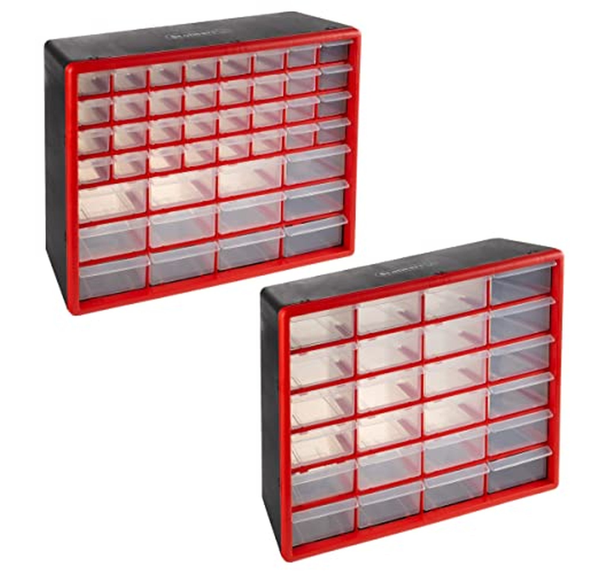 2 Pack Plastic Drawer Storage Bin Organizers