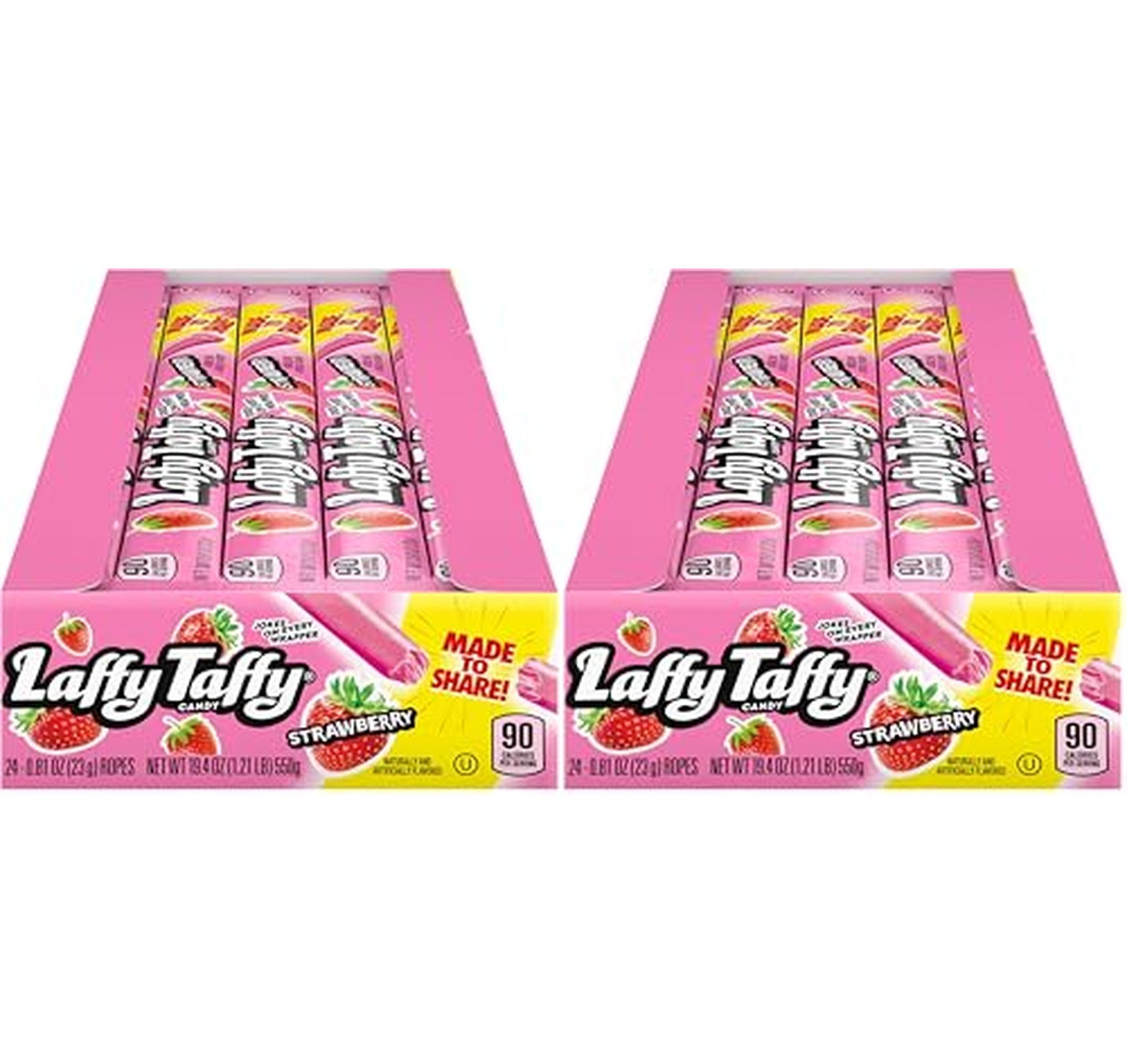 48 Pack Laffy Taffy Strawberry Rope Candy