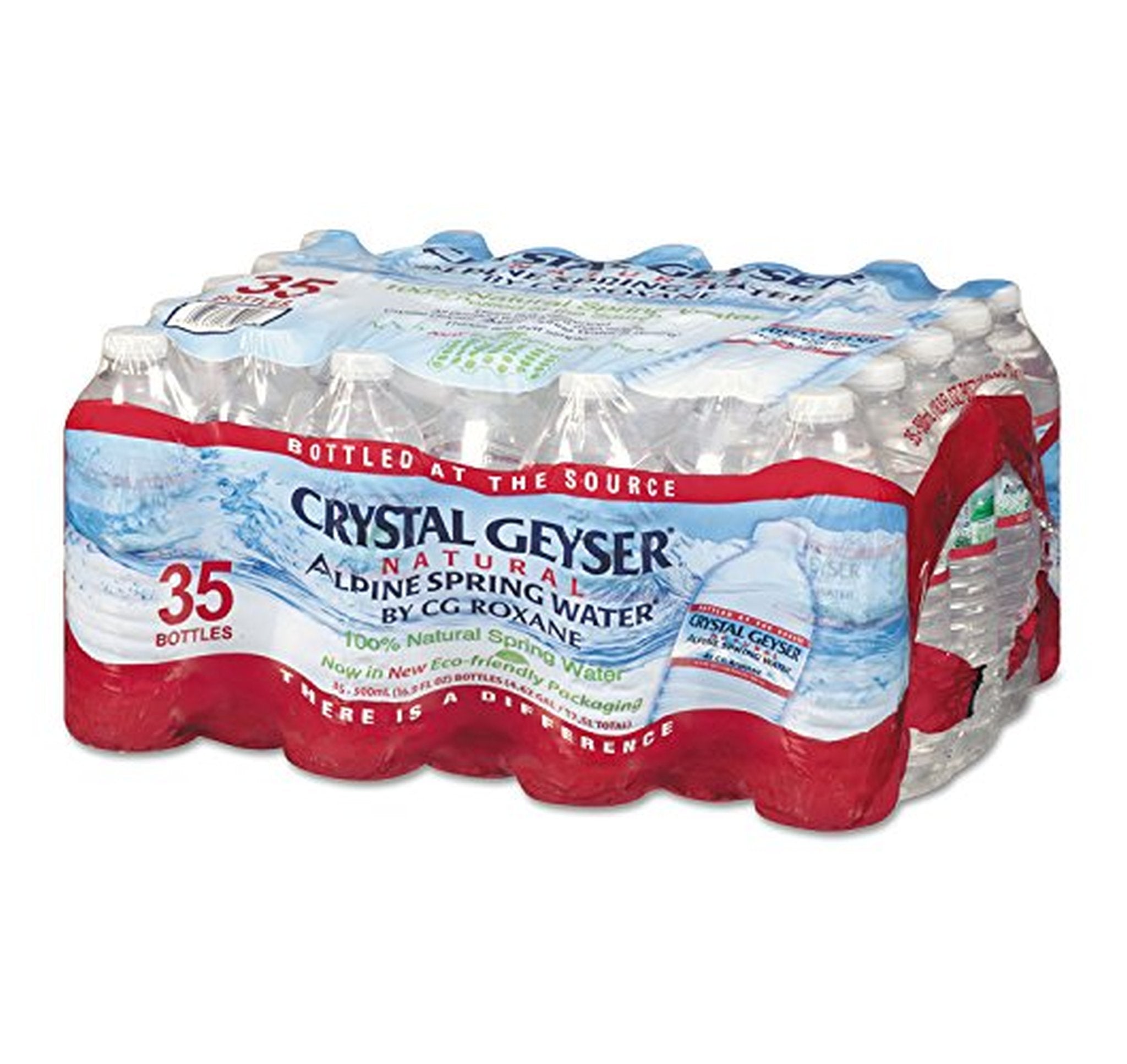 35 Pack Crystal Geyser Spring Water 16.9 Ounce Bottles
