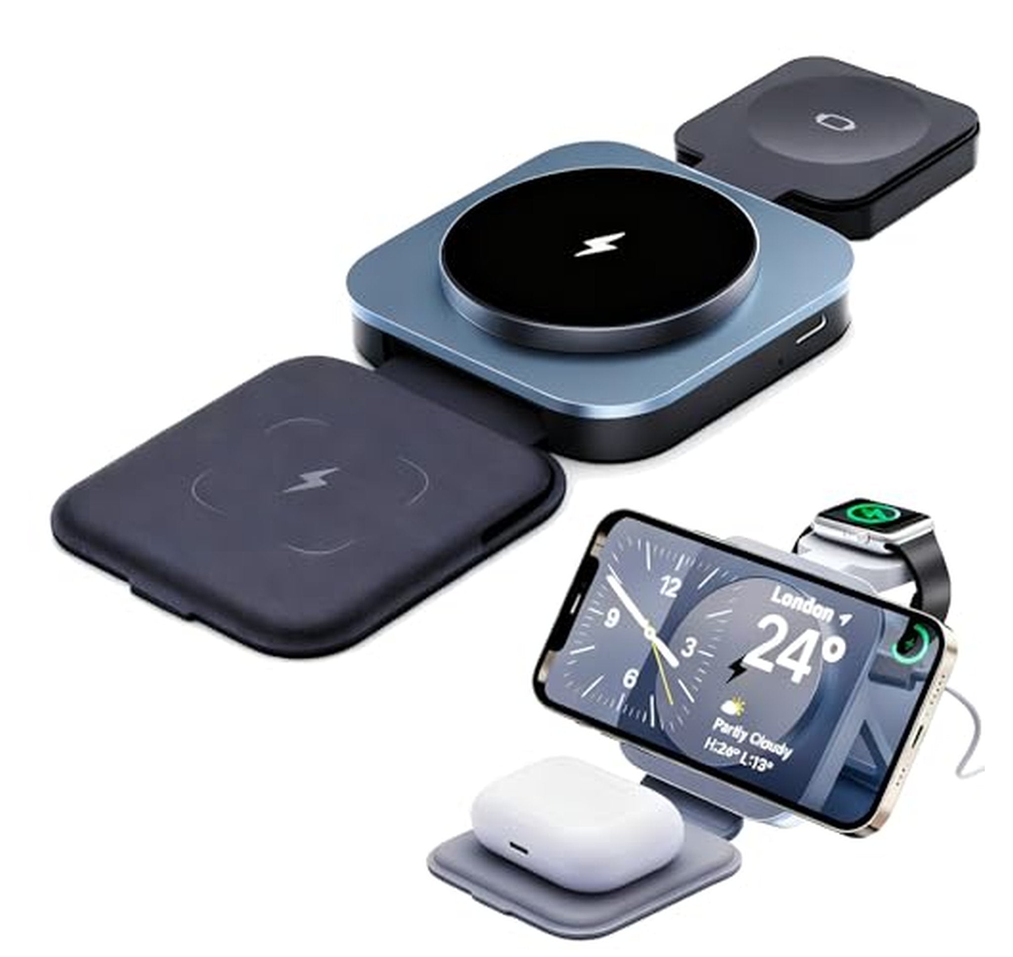 3 in 1 Wireless Charging Station for Apple Devices