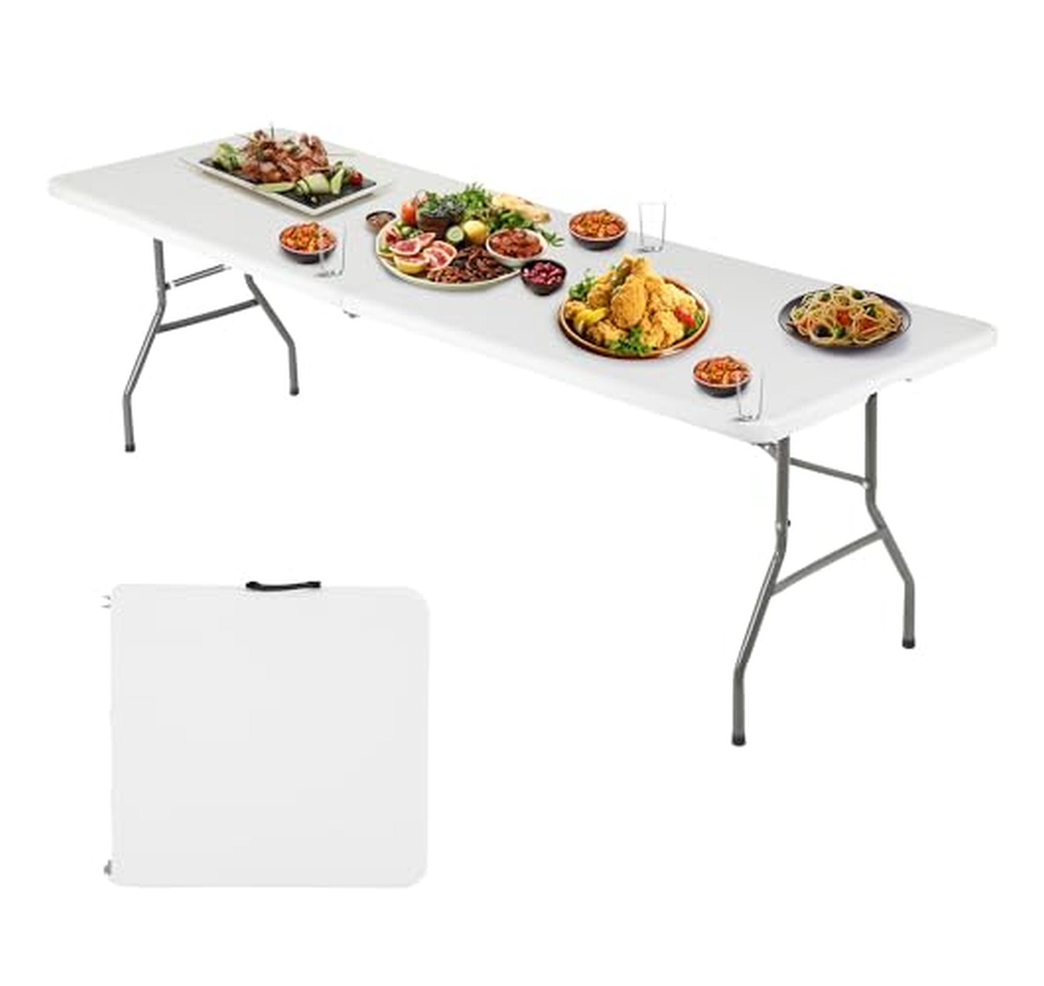 6 Foot Folding Plastic Picnic Table